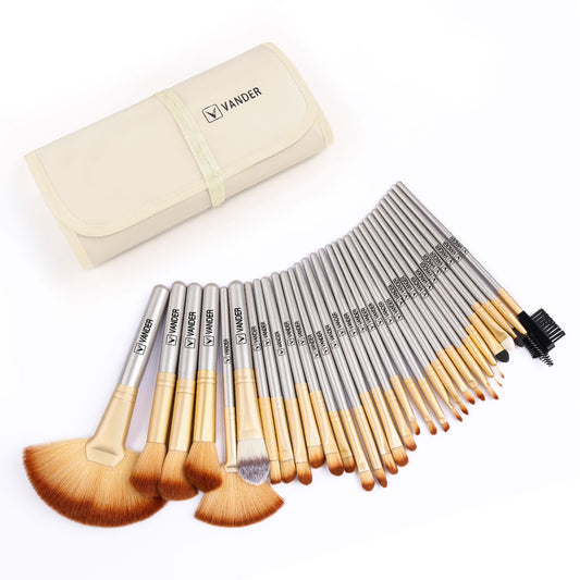 Professional Makeup Brushes Set | Powder Foundation Contour Blush Concealer Eyeshadow Blending Liner | Make Up Brush Kit As Gift