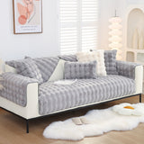 Elegant & Stylish Plush Sofa Padded Plush Cushion Sofa Cover