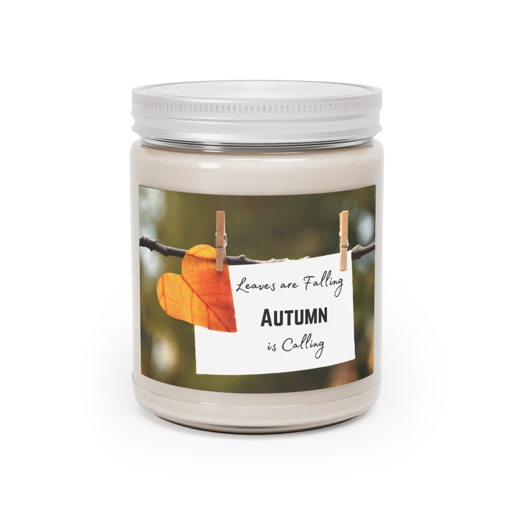 Autumn Scented Candle | 7.5 oz | Leaves Are Falling, Autumn Is Calling